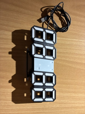 Digital 3D USB Clock new, suitable for PC case modding