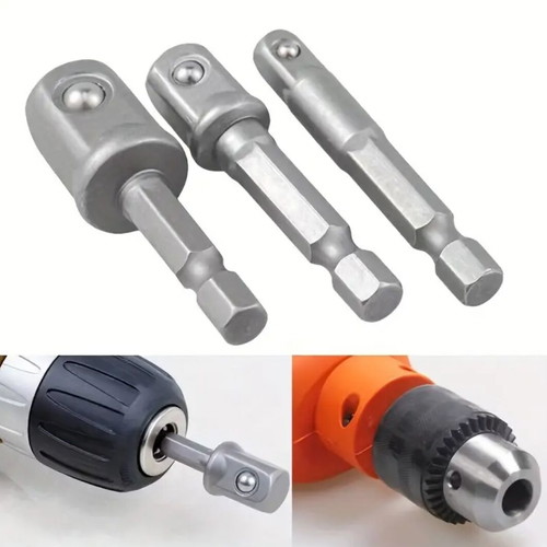 Set of 3 drill adapters new