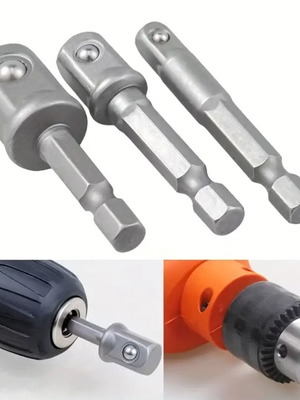Set of 3 drill adapters new