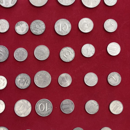 East German coins, 45 pieces