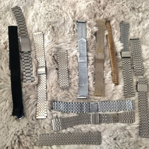 Watch straps used for spare parts