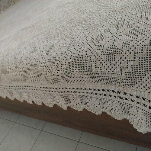 Handmade blanket, like new, 207x198 cm
