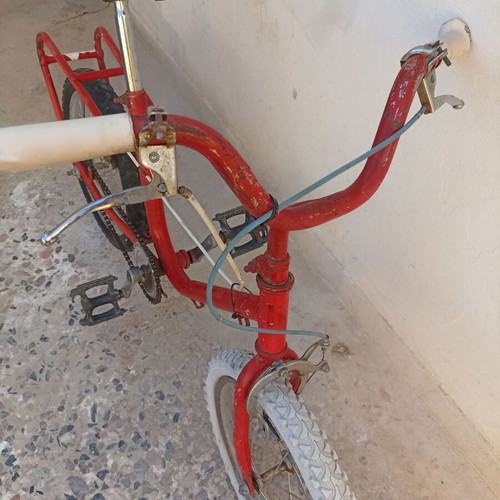 Low-step 16-inch bicycle used, red color