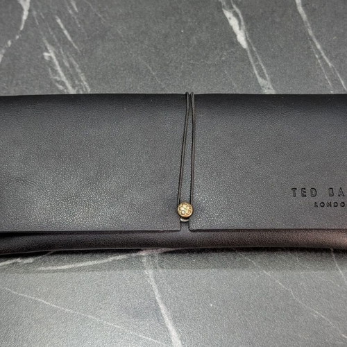 Ted Baker sunglasses case black new vintage style with cloth