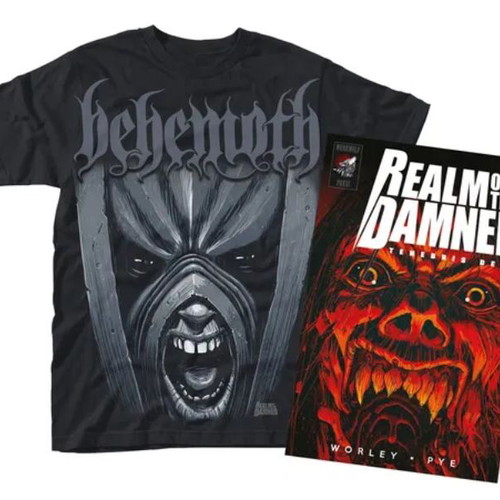 Realm of the Damned T-Shirt S and Book Behemoth brand new