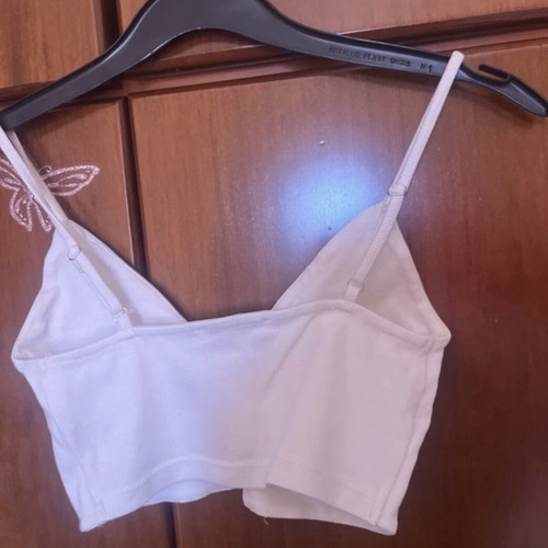 Zara crop top, white, size S