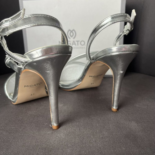 Migato silver sandals like new, size 41
