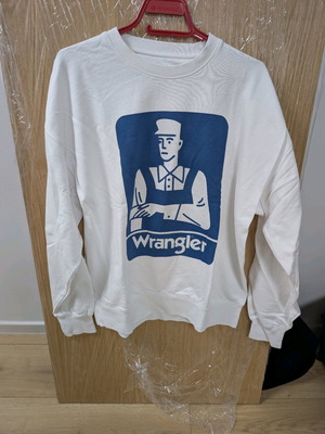 Wrangler sweatshirt white as new, size M