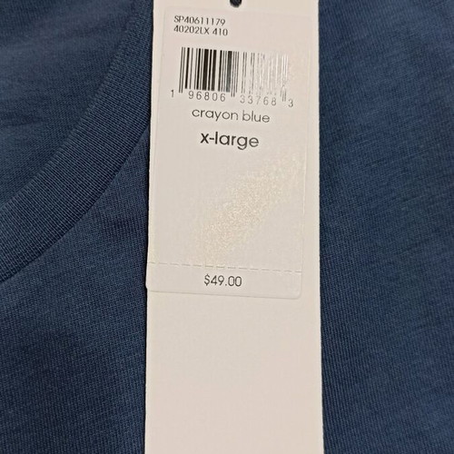 Calvin Klein men's short-sleeve t-shirt XL blue new