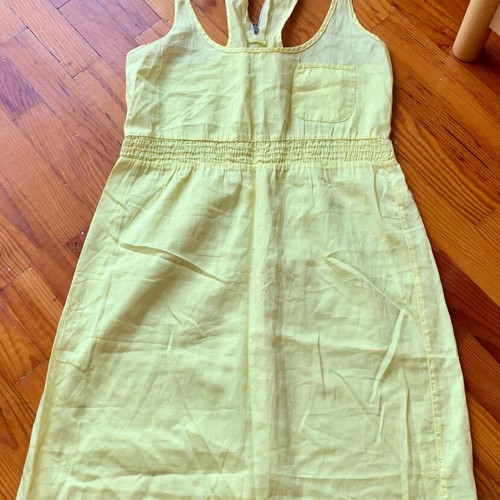Bershka dress yellow like new, size S