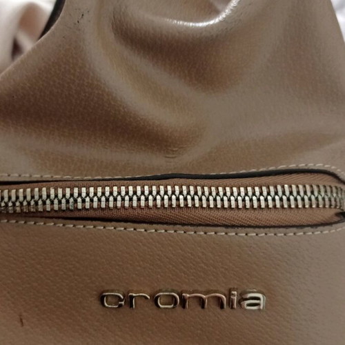 CROMIA handbag like new, beige with crossbody strap
