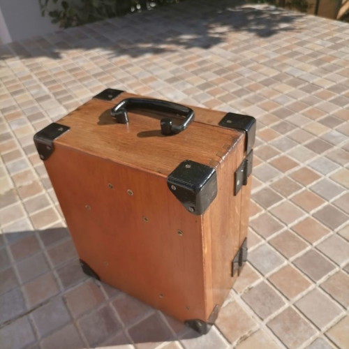 Carl Zeiss Iena Levelling Instrument used with wooden case and tripod