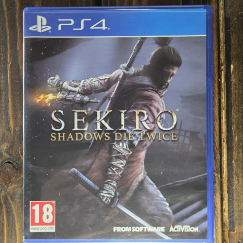 Sekiro Shadows Die Twice PS4 game like new, rare collectible