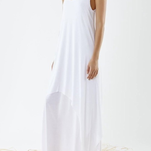 Ioanna Kourbela white circle dress, two-piece