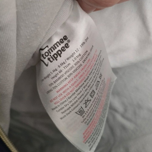 GroSnuggle Tommee Tippee Sleeping Bag 3-9 Months 1tog Like New