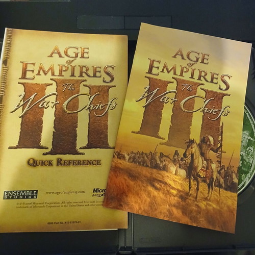 Age of Empires 3 III War Chiefs PC used