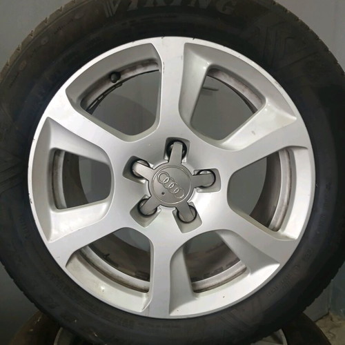 Audi rims 5x112 ET45 with used Viking 215/55R16 tires