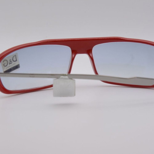 Dolce & Gabbana 2142 910 New Vintage Sunglasses Red Shield Mask Italy NOS