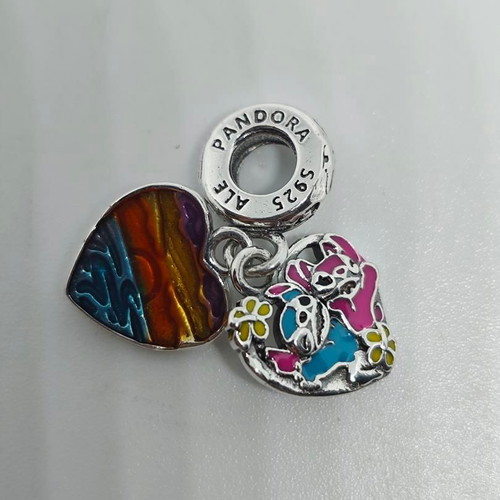 Disney Lilo & Stitch Silver Charm pendant 925 like new