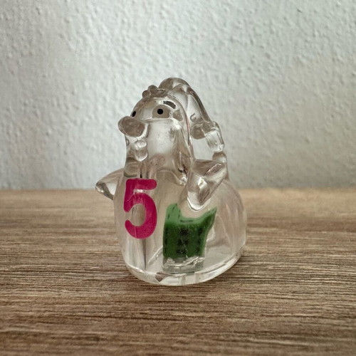 Kinder Joy chicken figure new with transparent dice