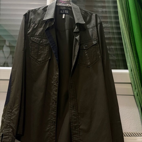 Armani Jeans shirt green like new
