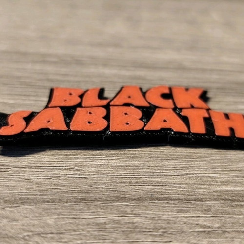 Black Sabbath 3D Printed Keyring New