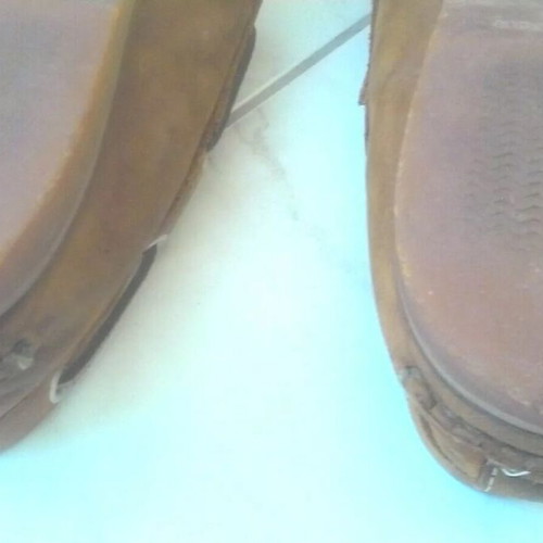 Timberland boat shoes earthy brown leather used men's size 9 with box