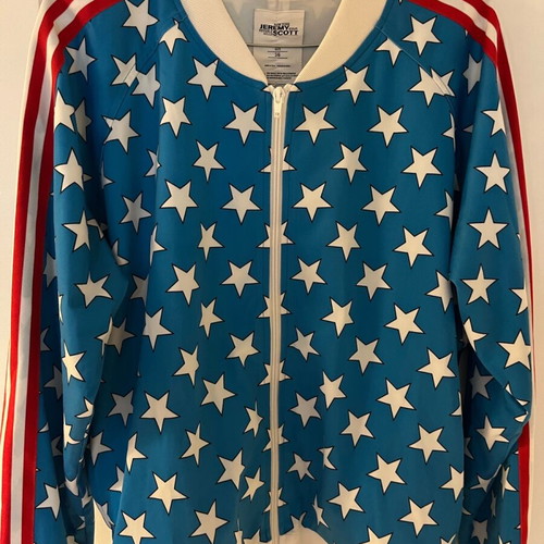 Jeremy Scott for Adidas original jacket size 36, like new, modified on back