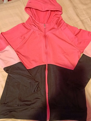 Sports jacket for 8-9 years like new, black and pink