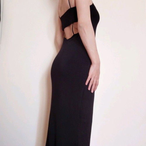 Kendall+Kylie Fitted Midi Dress S Like New Black