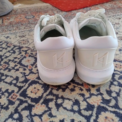 Karl Lagerfeld men's sneakers like new, white, sports style, size 43