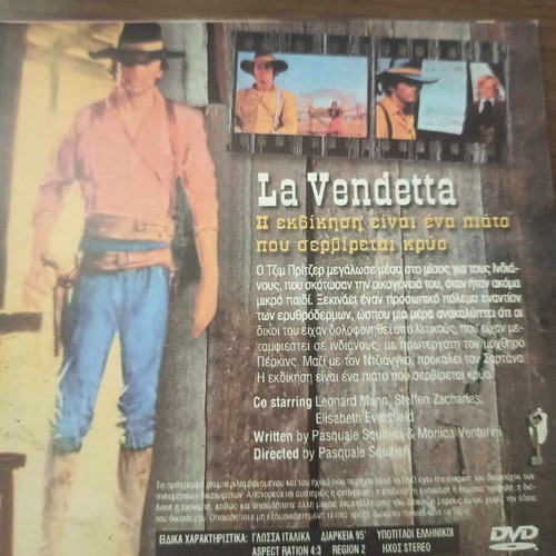 La Vendetta DVD like new, action adventure with subtitles