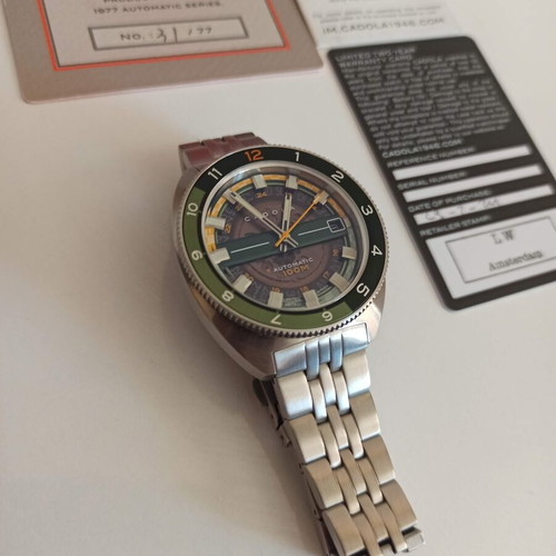 Cadola men's automatic watch like new, limited edition, green