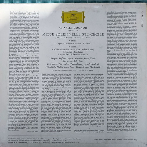 Gounod Messe Solennelle Ste. Cécile vinyl used, classical music