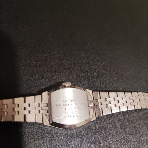Seiko women's watch like new, silver, WGP back, st. steel, Japan