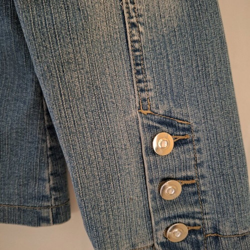 Jook Way denim jacket used, blue, blazer style with buttons