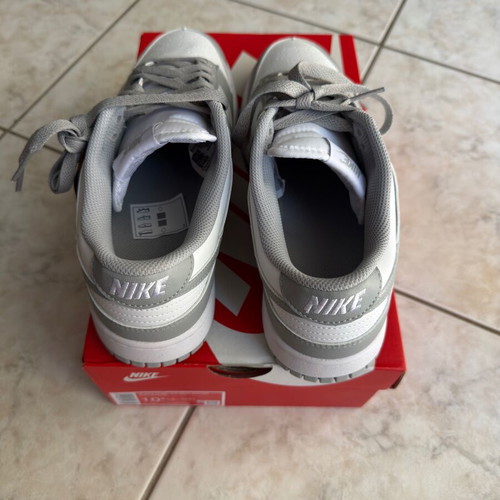 Nike Dunk Low women's size 42.5 new, white and grey sneakers