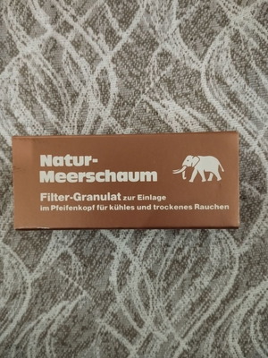 Φίλτρα πίπας καπνού Natur - Meerschaum Granulat καινούργια