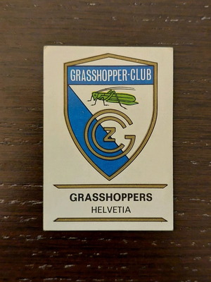 Grasshoppers Helvetia Panini Football Clubs 1975 σαν καινούργιο σπάνιο αυτοκόλλητο