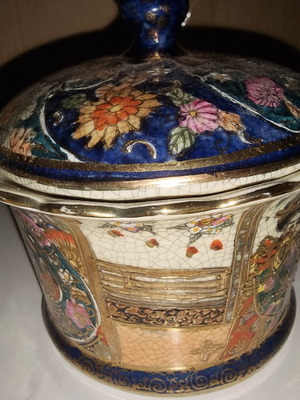 Japanese Satsuma Porcelain Fountain