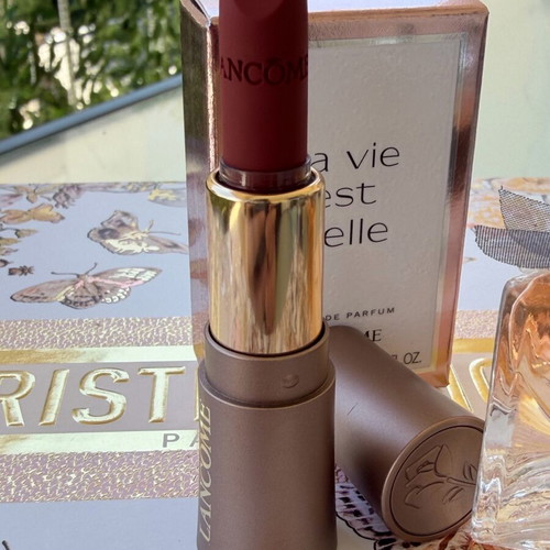 Lancôme La Vie Est Belle mini perfume 4ml and lipstick set new