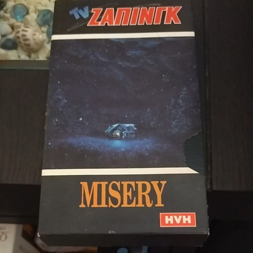 Misery video cassette used with subtitles