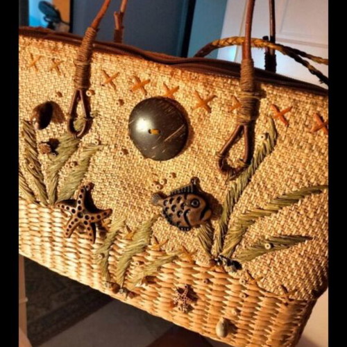 Shoulder bag new, summer style with seashell details