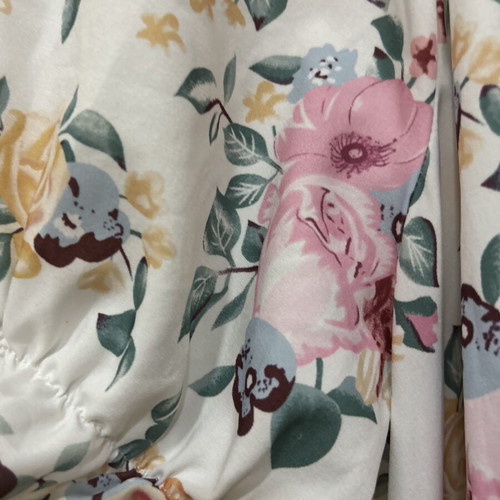 Maxi dress 5XL floral pastel, new