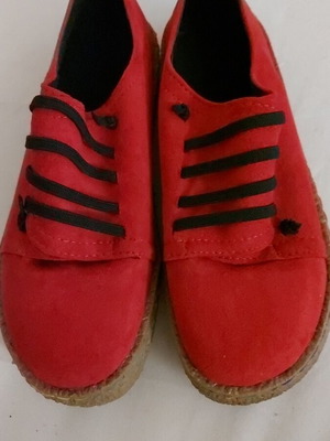 Women’s suede shoes new, dark red, size 38-38.5