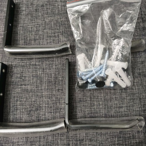 Wall mounting hooks new, set of 4 metal with screws