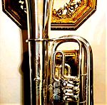  Τούμπα Eb γερμανικης επωνυμίας Miraphone (Heribert Glassl) μαζί με την θήκη της, Χάλκινα Πνευστά, Φιλαρμονική, Tuba, Brass Band, Marching Band, Μπάσσο