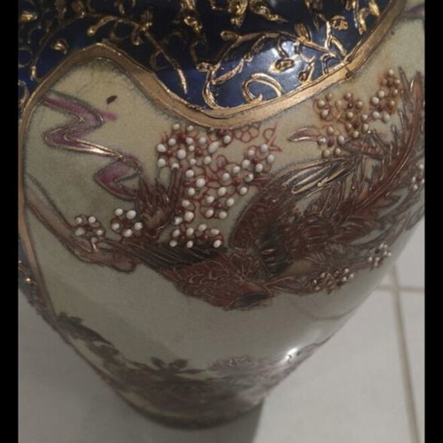 Satsuma vase used