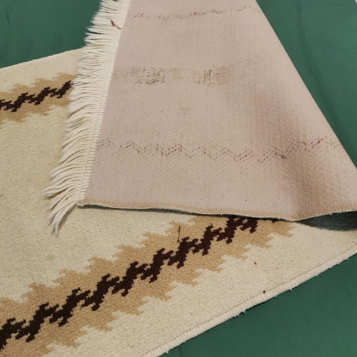 Runner rug used, vintage 1970