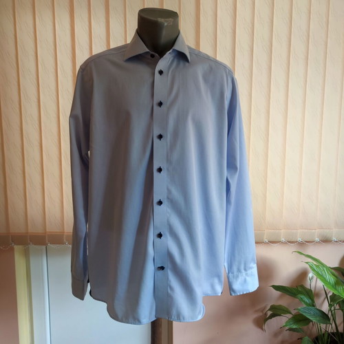 J. Harvest & Frost Premium Light Blue Men's Shirt M 39/40 like new, 100% cotton